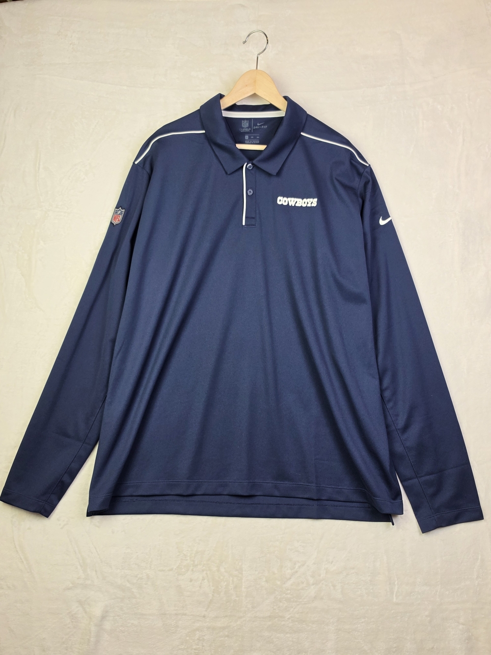 Dallas Cowboys Nike NFL On Field Apparel Mens 3XL Long Sleeve Dri Fit Pullover